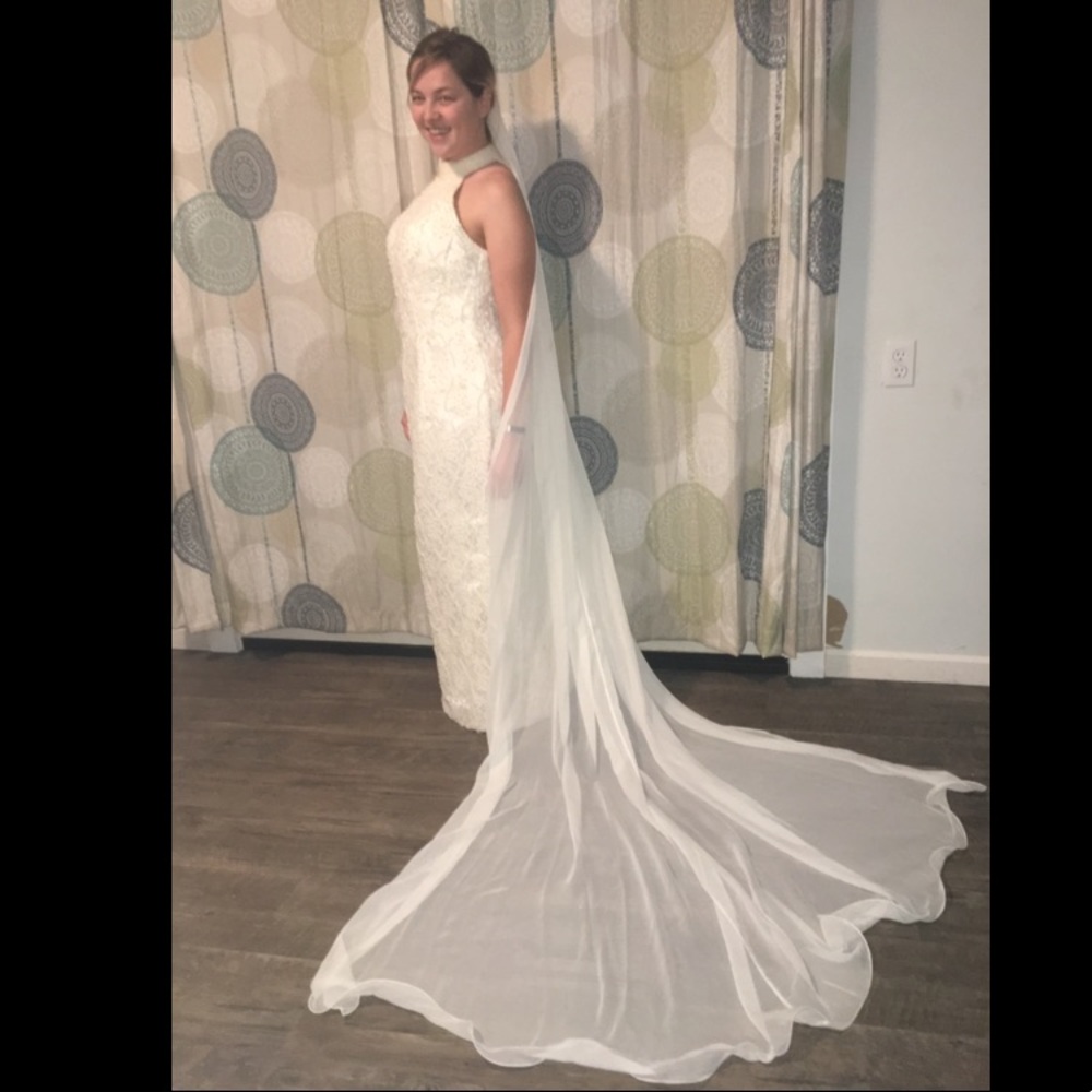 David’s Bridal - Wedding Dress - Ivory - Beaded